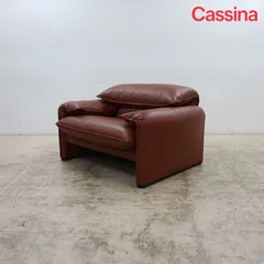 ◆展示品◆ Cassina カッシーナ 675 MARALUNGA マラルンガ 40-MAXI 1Pソファ/1人掛けソファ 革 ヴィコ・マジストレッティ 199万のサムネイル