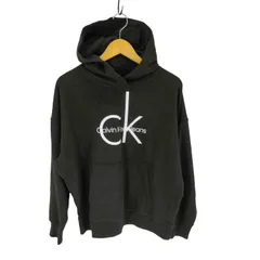 カルバンクラインジーンズ Calvin Klein Jeans クロップド パーカー 裏起毛 レディース import：M のサムネイル