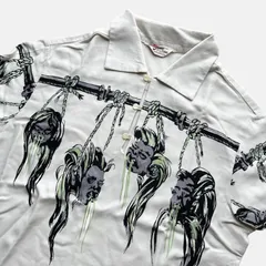 STAR OF HOLLYWOOD スターオブハリウッド SHRUNKEN HEAD SH35815 サイズL レーヨン プルオーバーシャツ 半袖 東洋エンタープライズのサムネイル