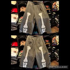 9090 Bone Hand Denim Jorts - メルカリ