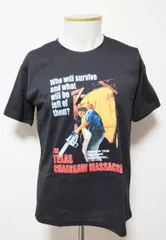 【ＸＬサイズ】悪魔のいけにえ　パッケージ　レザーフェイス　黒　ホラー映画　Tシャツのサムネイル