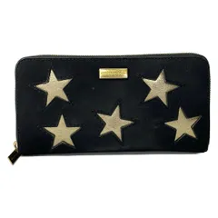 stellamccartney(ステラマッカートニー) 長財布 - 黒×ゴールド スター(星)/ラウンドファスナーのサムネイル