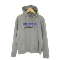 パタゴニア Patagonia P-6ロゴ アップライザル フーディ アウトドアウエア M グレー プルオーバー 長袖 フード付き 39539 /CK9 ■ECD005