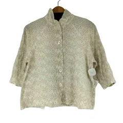 コットンハウスアヤ Cotton House Aya パンチングレースデザインシャツ レディース 表記無 のサムネイル