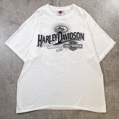 Harley-Davidson ハーレーダビッドソン ロゴプリントTシャツ メンズXL相当 古着 2012 アメカジ バイク モーターサイクル 白色
