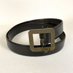 イタリア製 ヴェルサーチ VERSACE レザーベルト ブラック Vロゴ - メルカリ