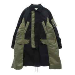 Sacai サカイ 21AW SCM-035 MILITARY COAT ミリタリー コート カーキ系 ネイビー系 1【中古】のサムネイル