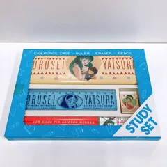 希少　未使用　うる星やつら　ラムちゃん　文具セット　缶ペンケース　鉛筆　定規　消しゴムのサムネイル