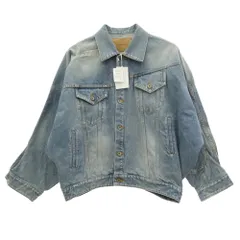 doublet ダブレット 25AW 25AW24BL235 DISTORTED CUTTING DENIM JACKET カッティング Gジャン デニムジャケット ライトブルー系 M【美品】【中古】のサムネイル