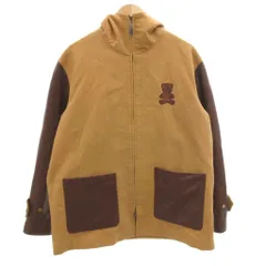カールヘルム Karl Helmut 美品 フーデットコート 中綿ジャケット ショート丈 バックプリント L 茶色 ブラウン P030FHC16 B /MG ■ECD005のサムネイル