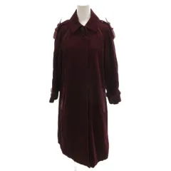 イヴサンローラン YVES SAINT LAURENT 美品 ヴィンテージ ステンカラーコート エポレット M 赤 レッド /MG ■ECD005のサムネイル
