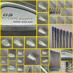 ★レディース★送料込み★C-2006-004★DAIWA G3のやさしいアイアンセット★送料込み★7本セット★デカヘッドのチタンキャビティーアイアン★やさしくてよく飛ぶアイアンです★のサムネイル