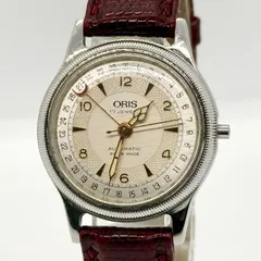 ORIS オリス 17 JEWELS 裏スケ 7400B ポインターデイト シルバー AT ユニセックス 腕時計 稼働品のサムネイル