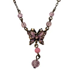 ANNA SUI Butterfly Necklace, 35-40cm, Women's Accessory, Jewelry [Used] 32605K72
