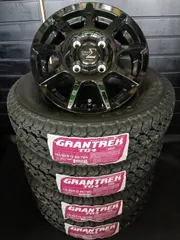 【2026年製】ダンロップ GRANTREK TG4 145/80R12 80/78+TIRADO Σ　シグマ ● ハイゼット●アトレー●ピクシス トラック・バン●サンバー　ラジアルタイヤ+アルミホイール 4本SET(145R12 6PR相当)のサムネイル