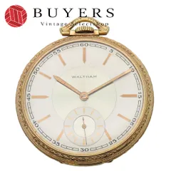 【中古】 ウォルサム 懐中時計 ステンレス ゴールド 文字盤ホワイト 14K GOLD FILLED 手巻き スモールセコンド メンズ 男性 WALTHAMのサムネイル