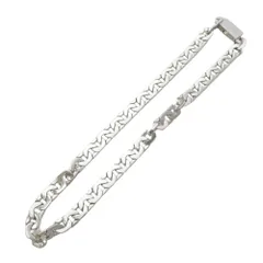 CELINE セリーヌ 461EE6SIL Mesh Necklace in Sterling Silver with Rhodium finish シルバー925 メッシュチェーン ネックレス シルバー系【極上美品】【中古】のサムネイル