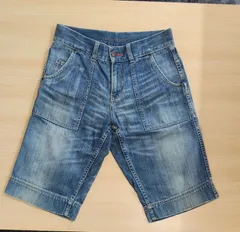 エレメント デニムショートパンツ ハーフパンツ ベイカー風 　メンズ30（M相当）　ブルーのサムネイル