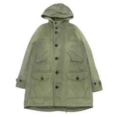 VISVIM ビズビム 15SS 0115105013018 TOWNSEND COAT PRIME HERRINGBONE タウンゼント プライム ミリタリー フーデッド モッズ コート カーキ系 グレイッシュオリーブ系 1【中古】のサムネイル