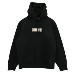 Supreme シュプリーム 22SS × Burberry バーバリー Box Logo Hooded Sweatshirt ノバチェック ボックスロゴ プルオーバーパーカー ブラック系 M【中古】のサムネイル