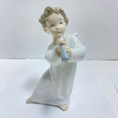 LLADRO・クラシック・天使・笛・可愛いフルート・フィギュリン・陶器