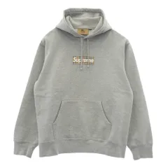 Supreme シュプリーム 22SS Burberry Box Logo Hooded Sweatshirt バーバリー ボックスロゴ  プルオーバーパーカー グレー系 M【中古】のサムネイル