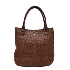 HELEN KAMINSKI】美品 レザー 編み込み トート バッグ 焦げ茶 - メルカリ