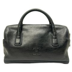 HIROFU ヒロフ　2way ハンドバッグ　ミニボストン型　ブラック　レザー 美品 ヒロフ 2way 保存袋 ショルダーバッグ ミニボストン レザー