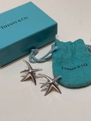 TIFFANY & Co. Starfish Earrings, Sterling Silver 925