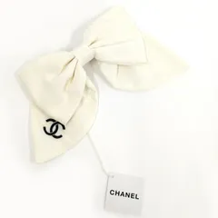 CHANEL バレッタ リボン ココマーク ホワイトのサムネイル
