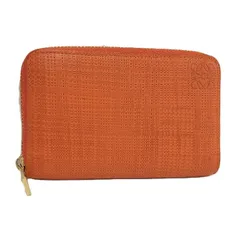 LOEWE リネン カードケース レザー オレンジのサムネイル