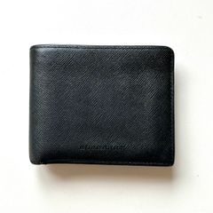 BURBERRY 2つ折り財布 ノバチェック サフィアーノレザー ブラック