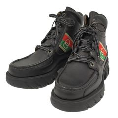 極美品】グッチ インターロッキングG サイドジップ ブーツ 114415 黒