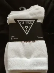 GUESS メンズ 白 靴下 25-27cm 3足のサムネイル