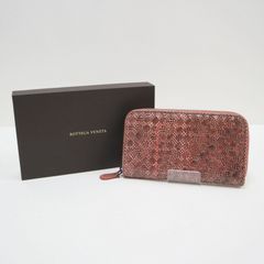BOTTEGA VENETA イントレチャート パイソン 長財布 袋付 - メルカリ