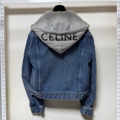 美品】セリーヌ デニム トラッカージャケット ロゴプリント エディ期