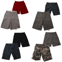 古着卸 まとめ売り ディッキーズ ショートパンツ 8枚セット ( メンズ 36 ) カモ柄 カーゴ インディゴブルー ブラック 中古 古着 NF0824
