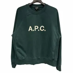 A.P.C. アーチロゴ グリーン スウェットシャツ XLのサムネイル