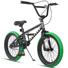 特価商品　18・20インチ 子供/初心者/ジュニア練習用 BMX自転車フリースタイル 耐用の高炭素鋼フレーム 街乗り対応前後輪Uブレーキ・キックスタンドサイドスタンド付き AVASTA(アバスタ)Bacchus 多色展開のサムネイル