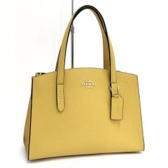COACH コーチ PVCレザー トートバッグ イエロー A4収納可 - メルカリ