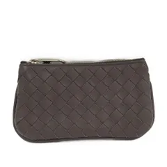 BOTTEGA VENETA コインケース イントレチャート ﾗｳﾝﾄﾞファスナー レザー ブラウン 131232のサムネイル