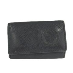 GUCCI】キーケース ブラック インターロッキングG レザーGGロゴ 6連