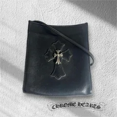 CHROME HEARTS クロムハーツ SQ PKT CH CRS スクエアポケットCHクロス ショルダーバッグ ブラック ★人気高騰中★のサムネイル