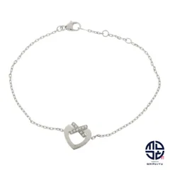 CHAUMET ショーメ Au750WG K18 18金ホワイトゴールド リアンドゥショーメ ハート ダイヤ ブレスレット ジュエリー アクセサリー ブランドのサムネイル