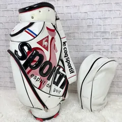 le coq sportif ルコックスポルティフ キャディバッグ ゴルフバッグ golf  ホワイト 白のサムネイル