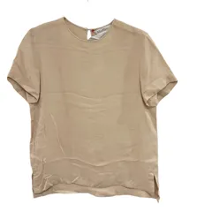   MaxMara  マックスマーラ　シルク100% 半袖ブラウス　ベージュ　レディース　サイズ40【MAN16】のサムネイル