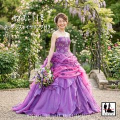 佐々木希コレクション】カラードレス 花柄 かわいい ピンク系 9〜13T号