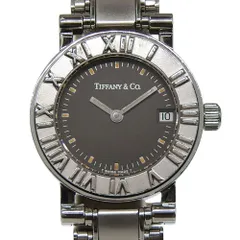 【TIFFANY&Co.】ティファニー アトラス ステンレススチール クオーツ アナログ表示 レディース グレー文字盤 腕時計のサムネイル