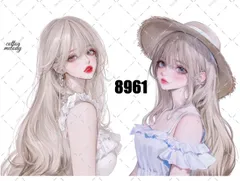 original sticker no.8961 // 人物ステッカー オリジナルステッカー オリジナル人物ステッカー ステッカー 装飾ステッカー cotton melodyのサムネイル