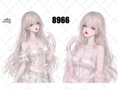 original sticker no.8966 // 人物ステッカー オリジナルステッカー オリジナル人物ステッカー ステッカー 装飾ステッカー cotton melodyのサムネイル